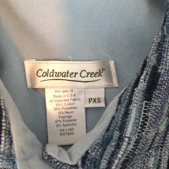 Coldwater Creek Blue Button Up Sweater Jacket - Picture 7 of 11